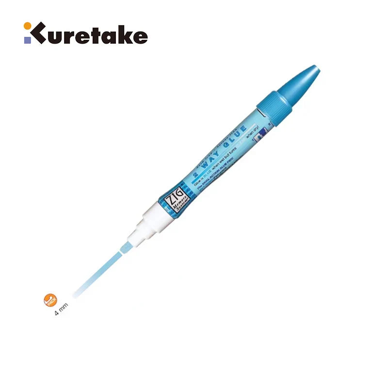 Japan Kuretake Zig 2 Way Glue Pen(1mm/2mm/4mm/15mm) , Adhesive for Professional,Artists, Crafting, Scrapbooking, Gift Card