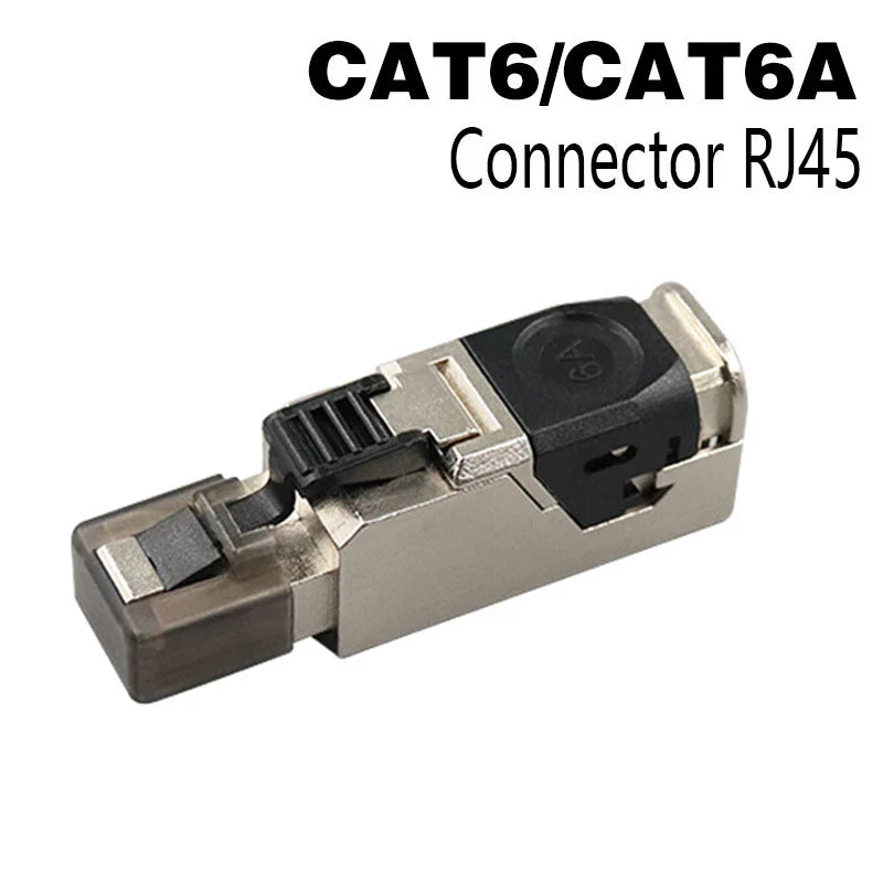 Clearance_RJ45 Cat8 Cat7 Cat6A Connectors Metal Tool Free Easy Termination Plug 2000MHz 40G LAN Cable 22AWG - 24AWG Reusable Eth