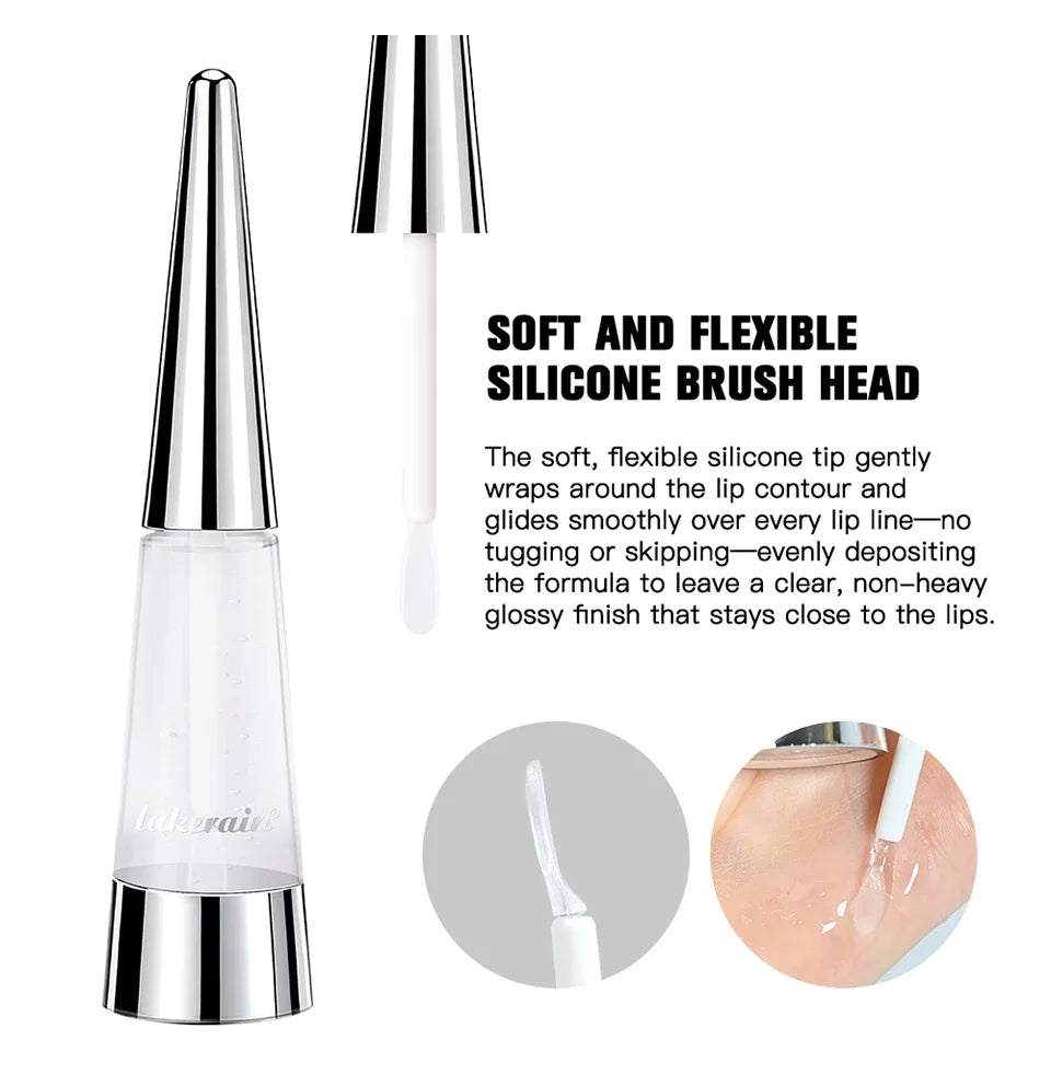 Lakerain Instant Lip Plumper Gloss Oil Lip Long-Lasting Moisturizer Volume Boosting Lip Oil Volumizing & Hydrating Non-Dry Plump