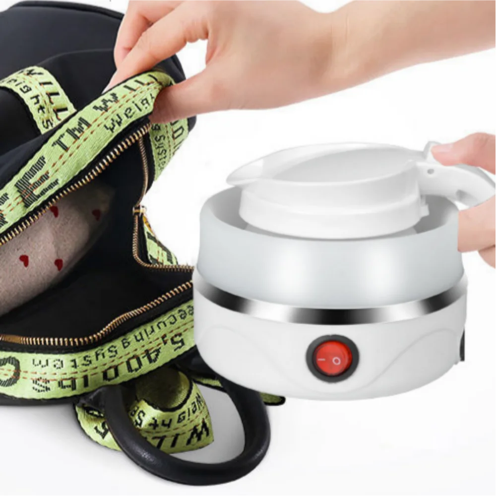 600ML Foldable Electric Travel Kettle Portable Water Boiler