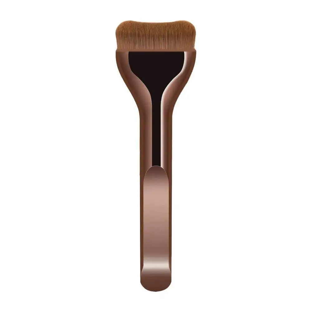 Pillow-Shaped Foundation Makeup Brush | Flat & Wide Head with Ultra-Soft Synthetic Bristles for Streak-Free, Fast Application