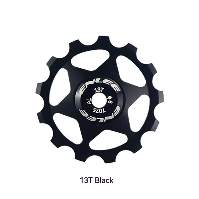 ENLEE Bike Aluminum Alloy Guide Wheel Pulley Rear Derailleur 11T 13T Guide MTB Ceramic Bearing Jockey Wheel For 4/5/6MM