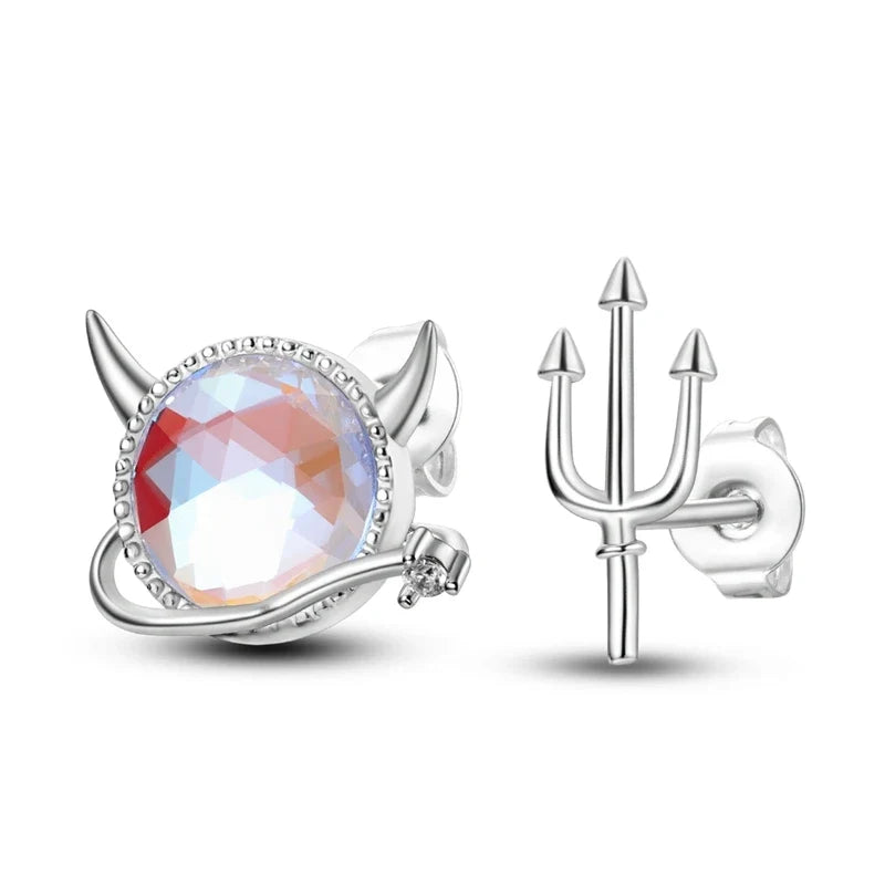 Original 925 Sterling Silver Colorful Cute Animal Pet Stud Earrings For Women Collocation For Girlfriend Birthday Gift