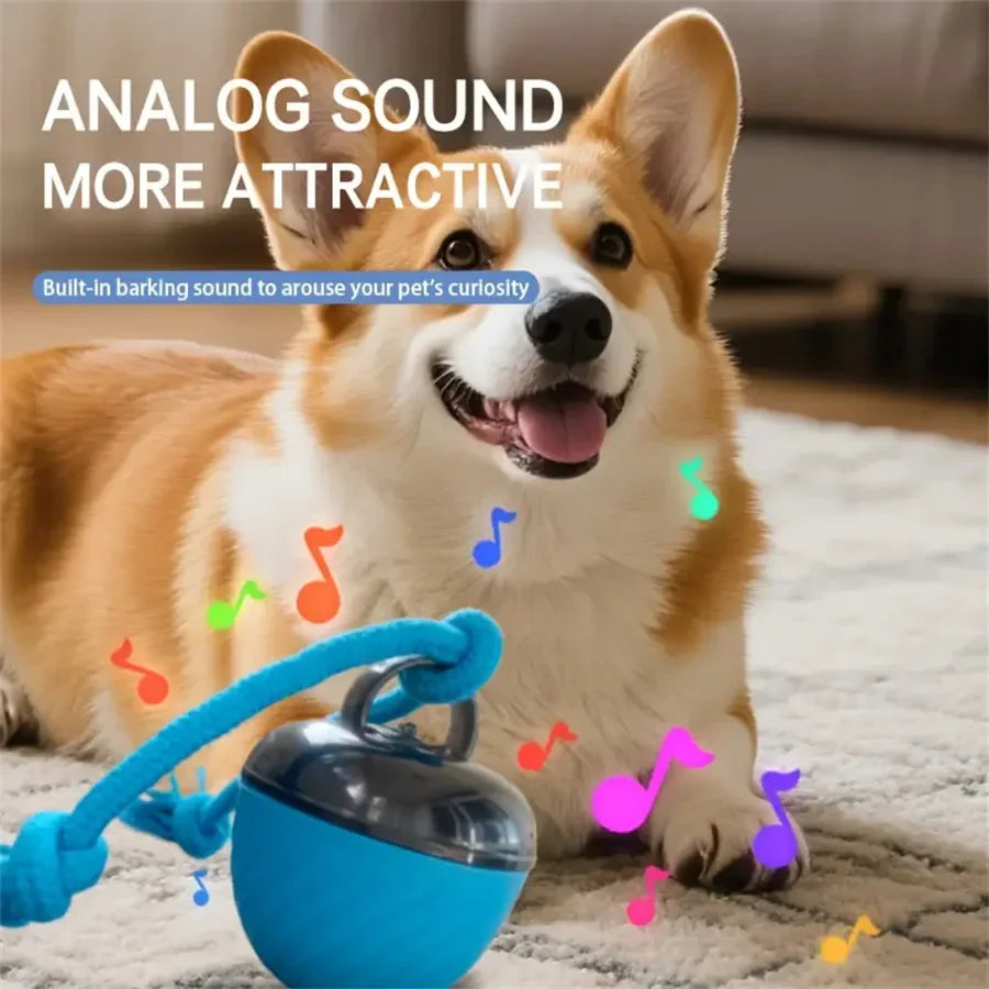 Intelligent Dog Toy Ball Electronic Interactive Cat Toy Usb Automatic Moving Bouncing Ball For Large Medium Dog Holiday Pet Gift