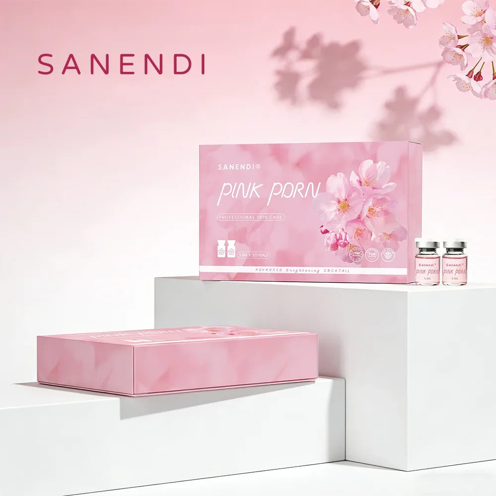 PDRN Salmon DNA Pink Cocktail Facial Serum For Face Glowing Hyaluronic Acid Korean 5 Box With Free EMS RF Tool