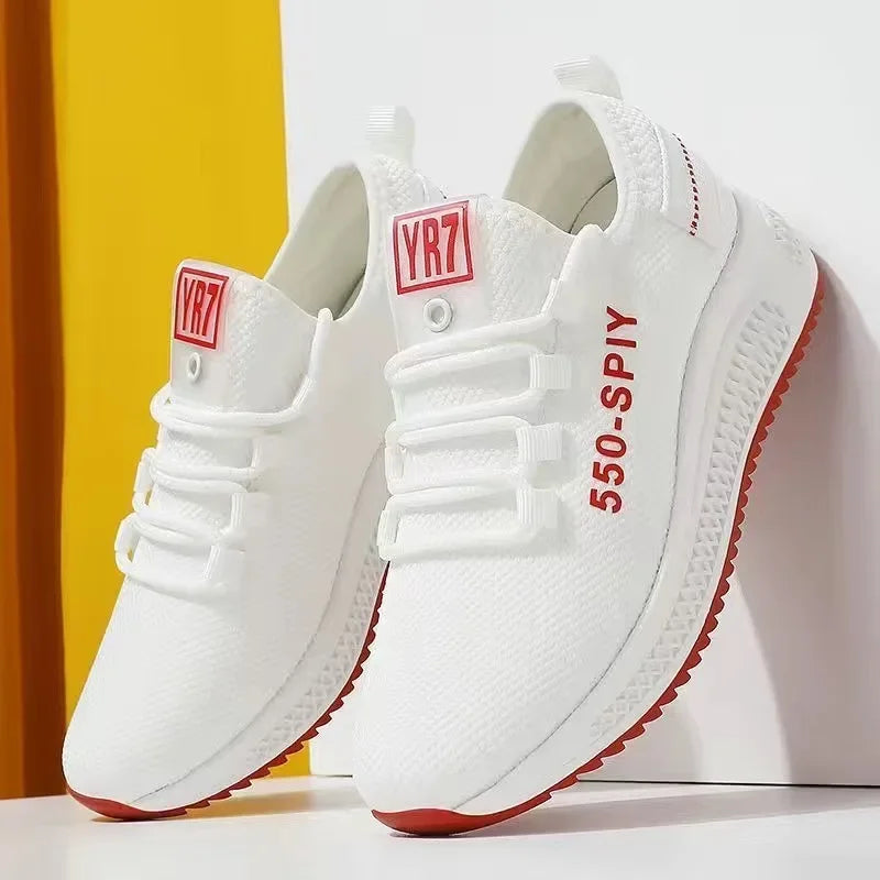 Tenis Feminino 2026 Spring Hot Sale Women Flats for Outdoor Sneakers Air Mesh Walking Jogging Trainers Basket Chaussures Femme