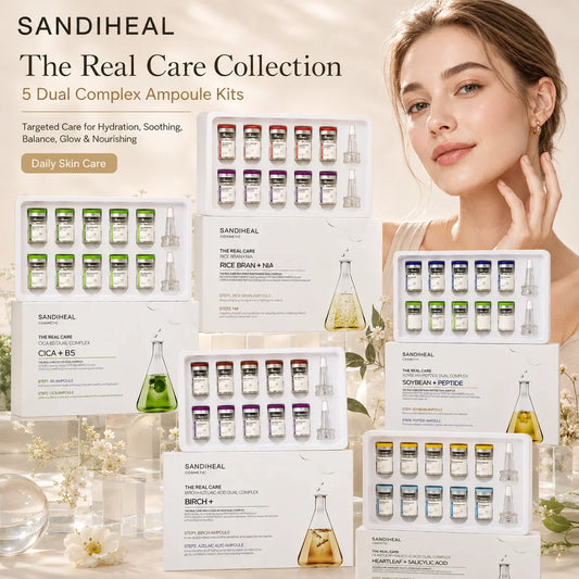 10Vials Copper Peptide Hyaluronic Acid Serum CICA B5 Facial Essence Hydration Korean Skin Care Original Sanendi Beauty Products