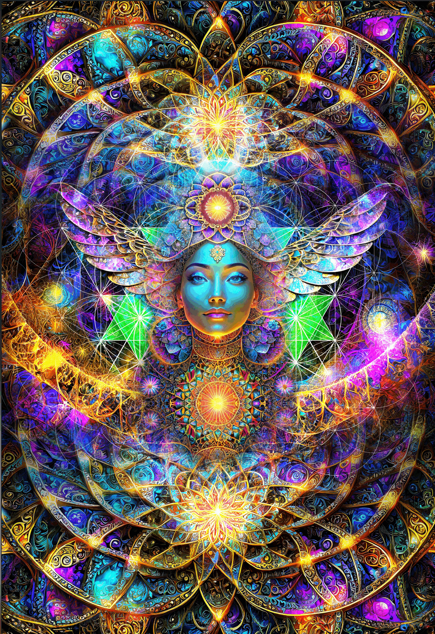 Healing Wellness Deity | Unisex Zip Hoodie