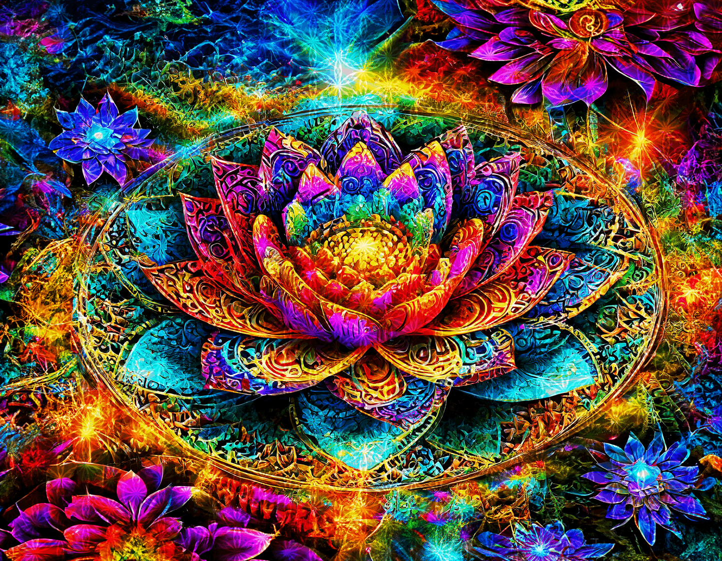 Mystic Abundance | Flowy Racerback Tank Top