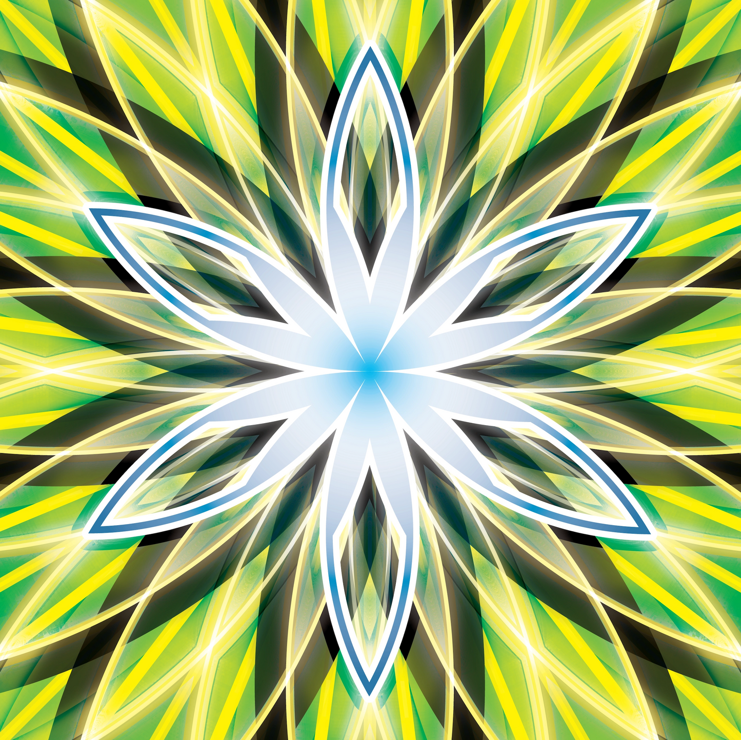 Golden Green Orb – Sacred Geometry - Wood Framed Mandala - Wall Tapestry - Home Decor - Perfect Gift