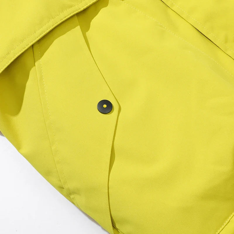 New Autumn and Winter Three in One Outdoor Jacket for Couples Warm Hooded Waterproof Two-piece Set Windbreaker Hiking Jacket