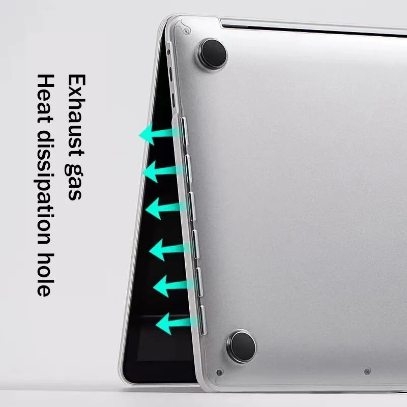New TPU Soft Laptop Case For Macbook Air 13 M1 M2 Case For Macbook Pro 14 Case Chip Air 13.6 Cover for Macbook Pro 13 Cover