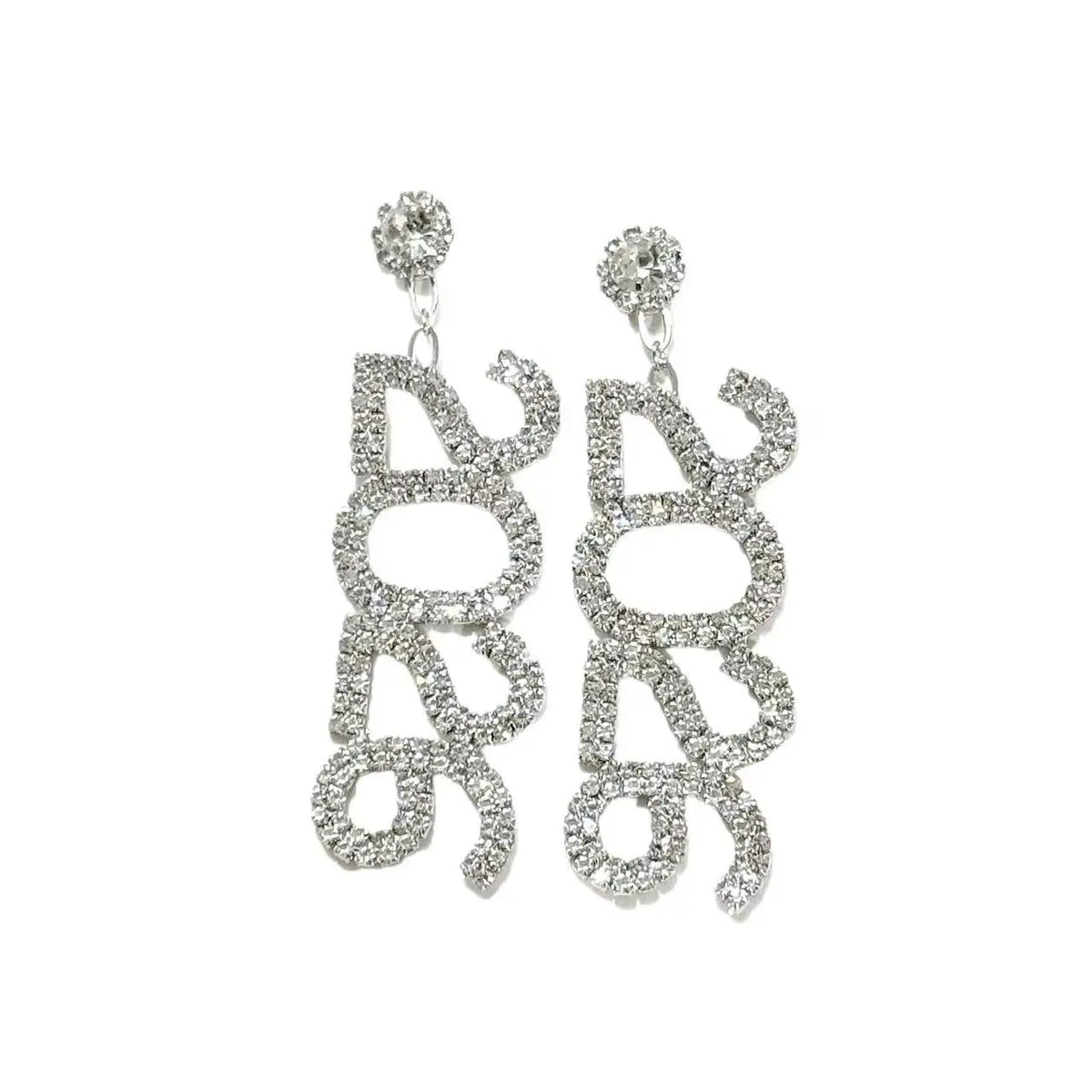 New Full Diamond New Year's Number 2026 Earrings, Christmas Gifts, Personalized Water Diamond Earnail Accessories