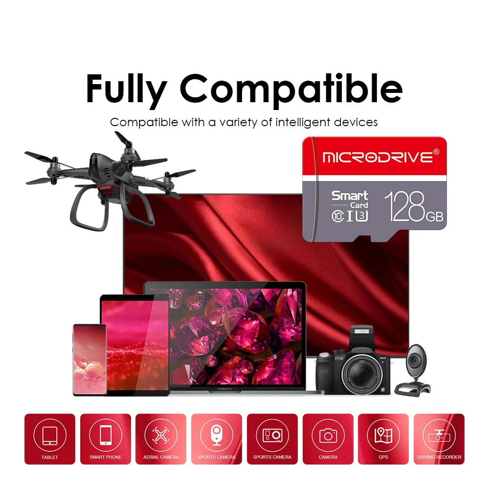 High Speed Mini SD Memory Card 256GB Class 10 Micro TF Flash USB Pen Drive Card 4GB 8GB 16GB 32GB 64GB 128GB for Smartphone