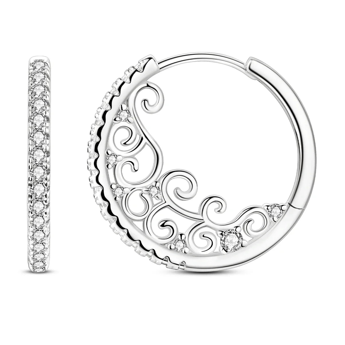 925 Sterling Silver Cute Lazy Cat Animal Pet Earrings Jewelry Hoop Earrings For Women Jewelry Birthday Party Fine Gifts