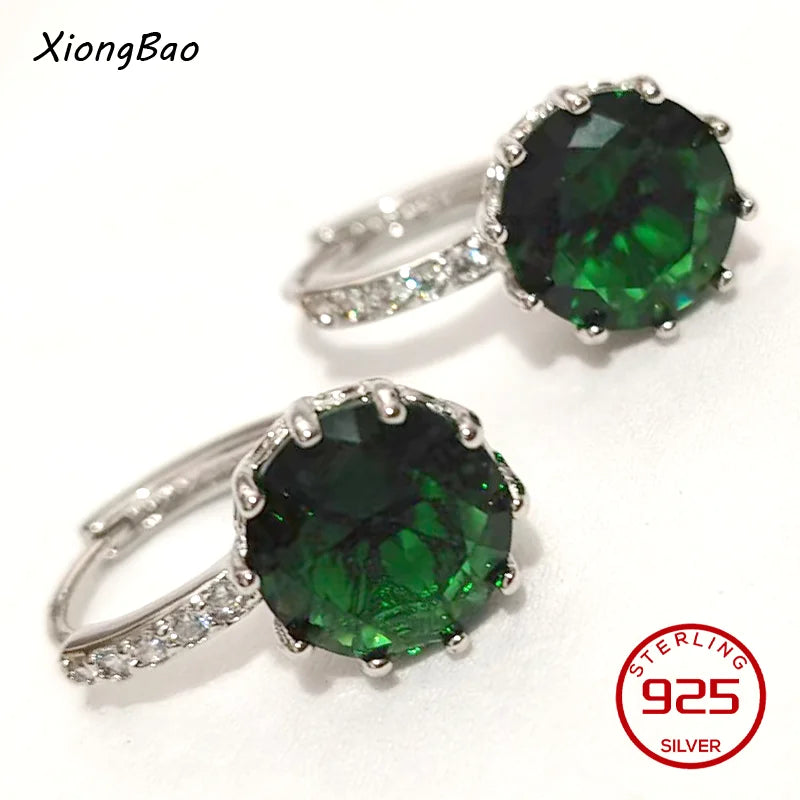 925 Sterling Silver Earrings New Women Elegant Temperament Sterling Anniversary Gift Fashion Jewelry Accessories Geometric Ears