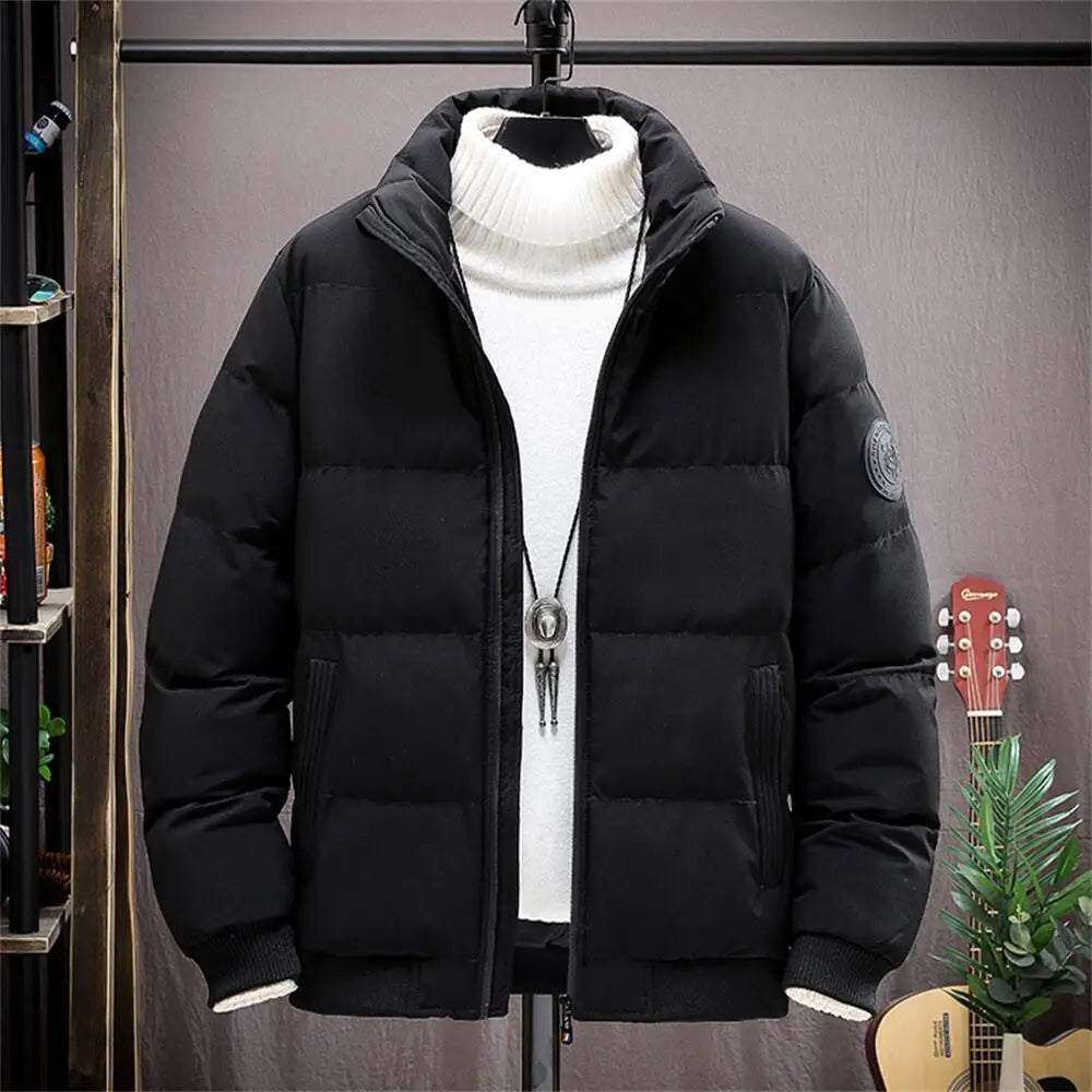 Puffer Jackets Men 2026 New Thick Warm Winter Parkas Down Coats Bomber Jackets Waterproof Casual Outerwear Mens Winter Jackets