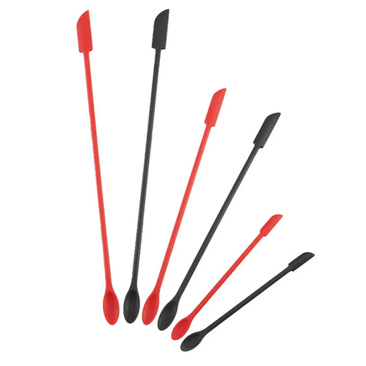1Pc Silicone Double-End Cosmetic Spoons Odorless Mini Jar Scraper Set for Candle Making, Makeup & Beauty Product Residue Removal