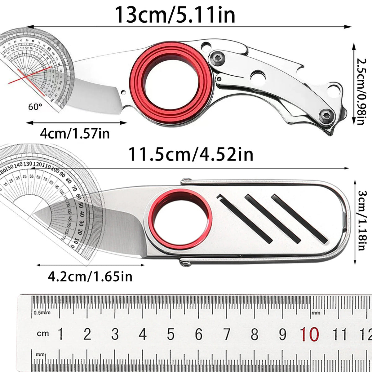 Mini Portable Stainless Steel Outdoor EDC Tool Key Chain Pendant Is the Perfect Tool for Opening Packages and Daily Use