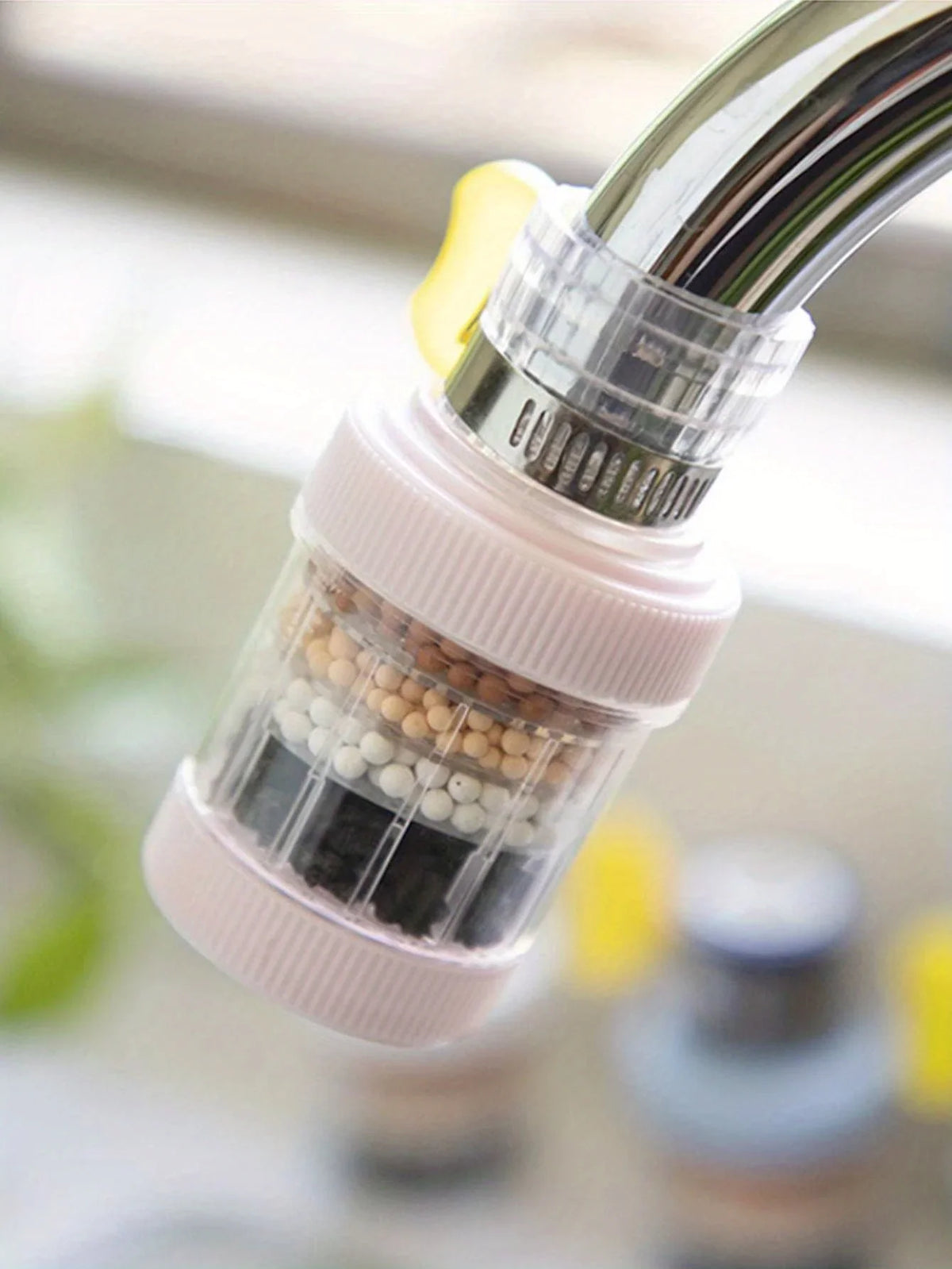 Six-layer Filter Cylindrical Bubbler, Faucet Filter Splash-proof Head Bubbler