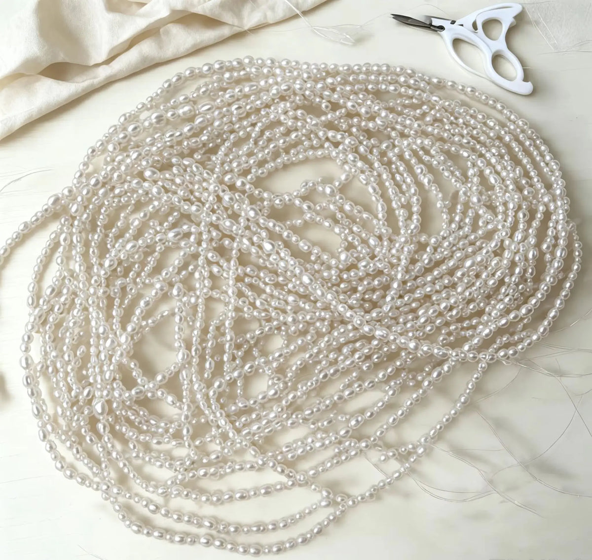 4.5 to 5.5 mm Irregular Baroque Imitation Pearl Semi-Finished Beads for Making Jewelry, DIY Necklacecklace Bracelet Accessories