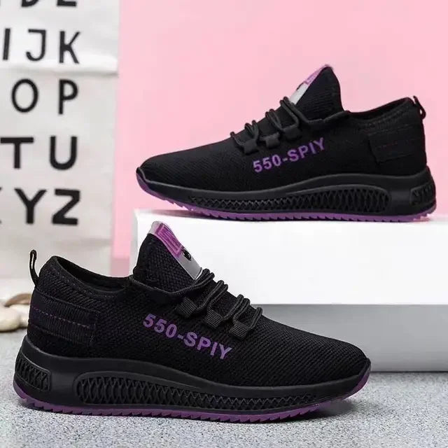 Tenis Feminino 2026 Spring Hot Sale Women Flats for Outdoor Sneakers Air Mesh Walking Jogging Trainers Basket Chaussures Femme