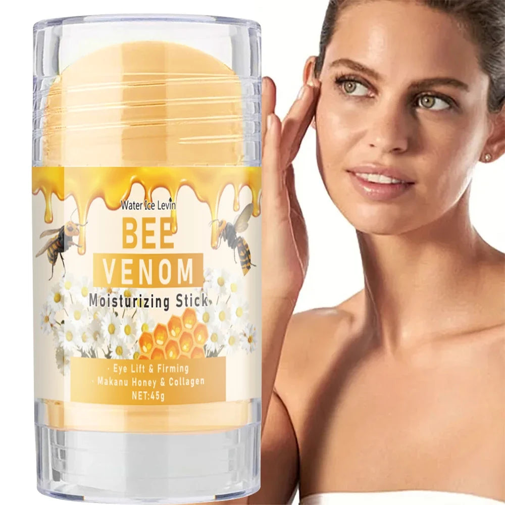 Bee Venom Eye Cream Stick Hydrates and Moisturizes the Skin Around the Eyes, Protects and Nourishes, Making the Light Beige Color More Soft