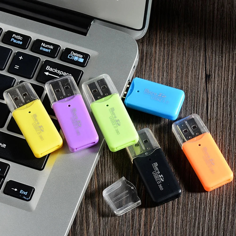 NNBILI USB micro-SD/TF Card Reader USB 2.0 Mini Mobile Phone Memory Card Reader High Speed USB Adapter For Laptop Computer