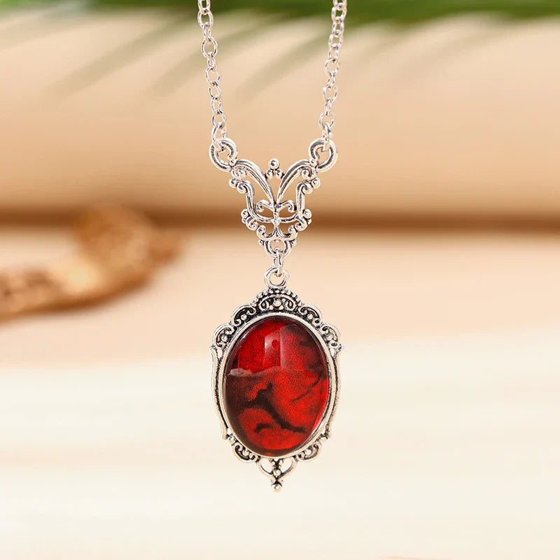 Gothic Vampire Cameo Pendant Choker Velvet Necklace for Women Fashion Pagan Witchcraft Jewelry Female Gifts Creative Punk Choker
