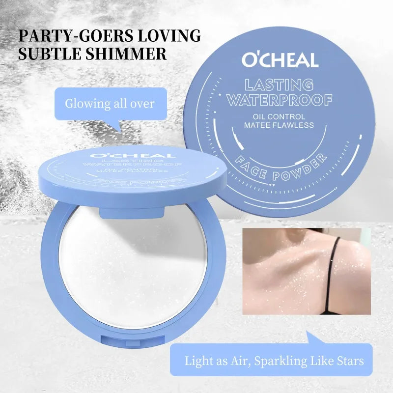 Concealer Setting Powder Compact Multi-Color Natural Drying Oil-Controlling Long-Lasting Waterproof Face Full Coverage Makeup