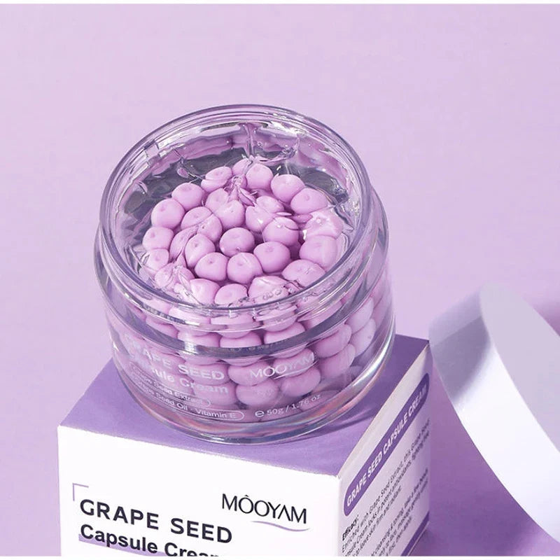 Korean Care Capsule Face Cream With Centella & Astaxanthin, Grape Seed Antioxidant Moisturizer, Soothing Barrier Care Skincare