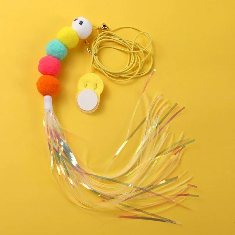 Interactive Cat Toy Hanging Simulation Cat Toy Funny Self-hey Interactive Toy for Kitten Playing Teaser Wand Toy Cat Supplies