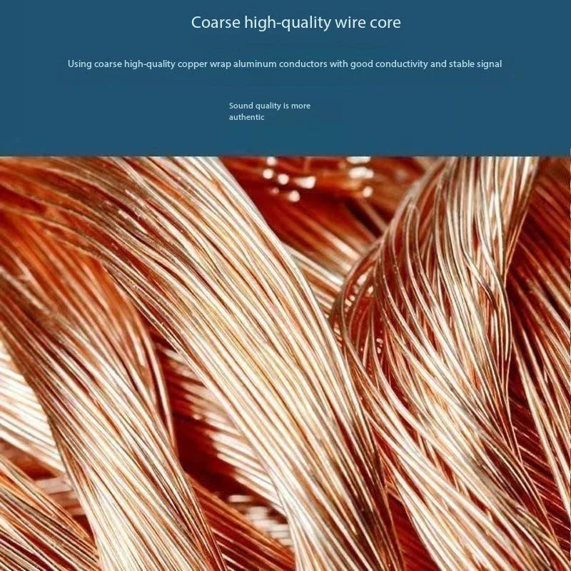 DIY Loud Audio Cable Hi-Fi Audio Cable Oxygen Free Copper Audio Wire for Amplifier Home theater KTV DJ System