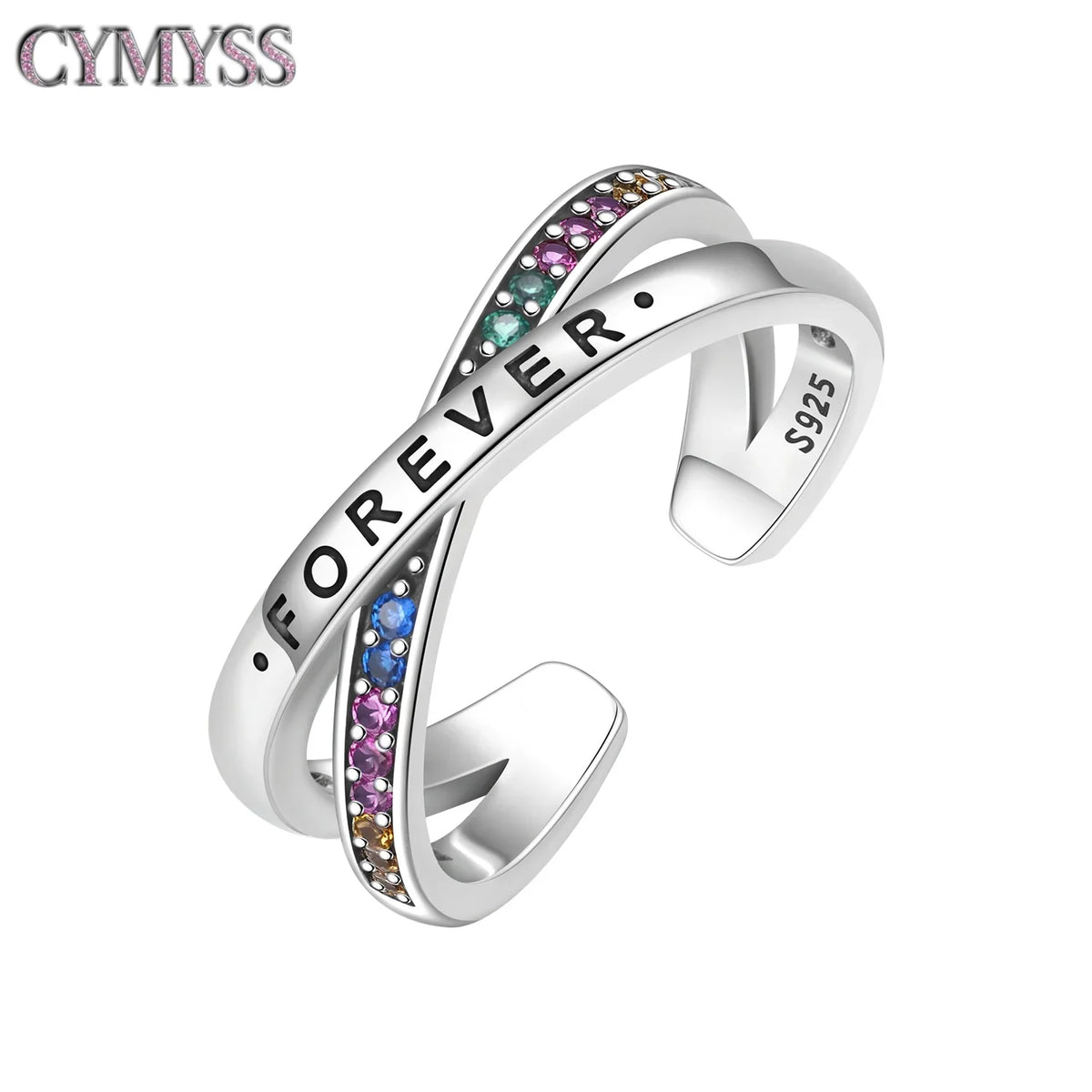 Original 925 Sterling Silver Open Ring Exquisite Panda Dolphin Adjustable Ring Original Daily Fine Jewelry Women Birthday Gifts
