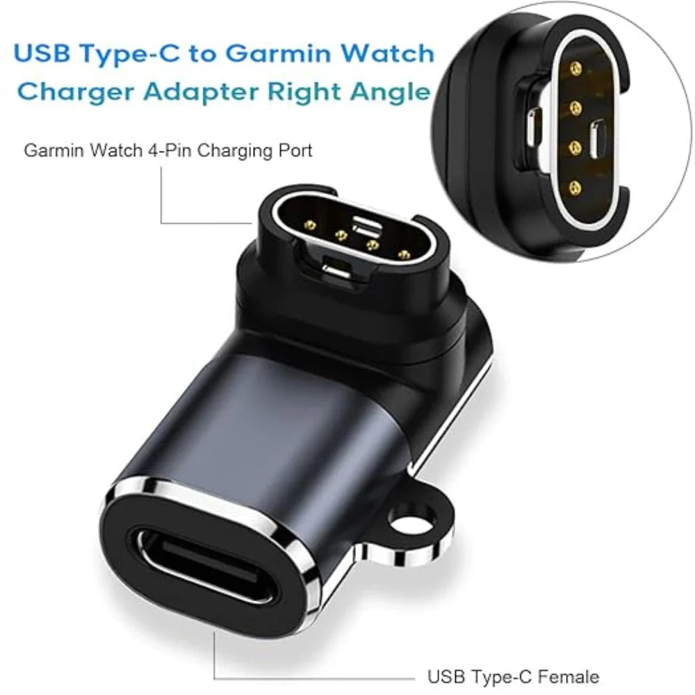 Replacement charger compatible with Garmin Forerunner 965 955 945 935 745 265 255 245 165 55 45  USB smartwatch charging cable