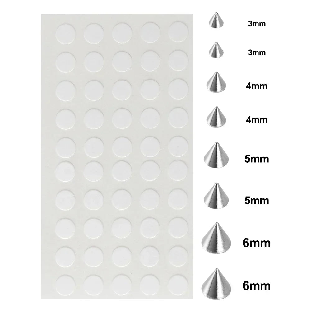 58pcs Non Piercing Lip Nails Sticker Selfadhesive Waterproof Reusable Fake Lip Nail Eyebrow Nose Ring Body Belly Button Jewelry