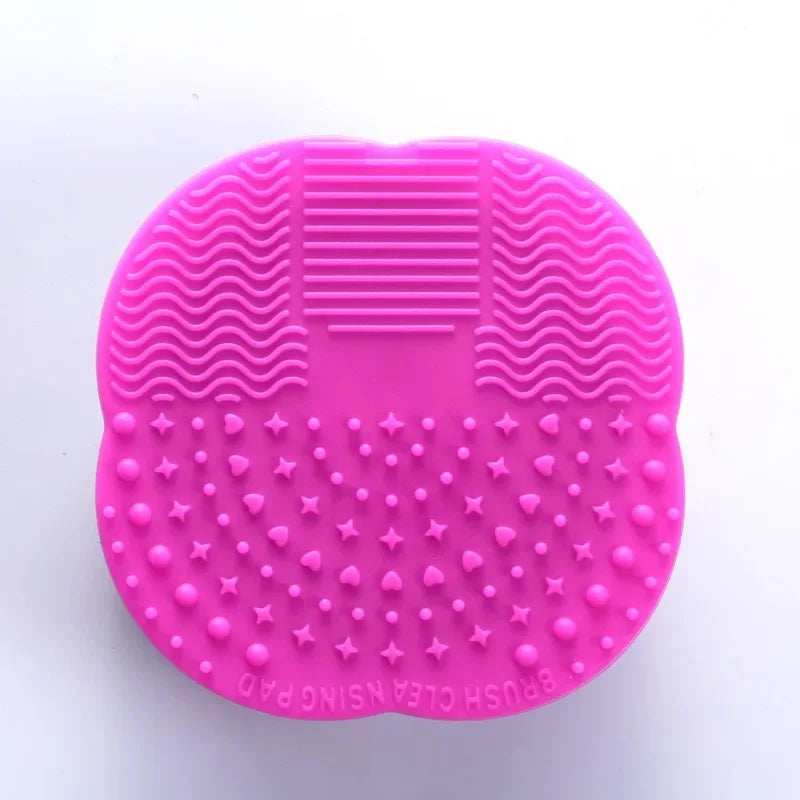 Silicone Makeup Brush Cleaner Folding Powder Puff Cleaning Bowl Eyeshadow Brushes Washing Soft Mat Beauty Tools Scrubber Box