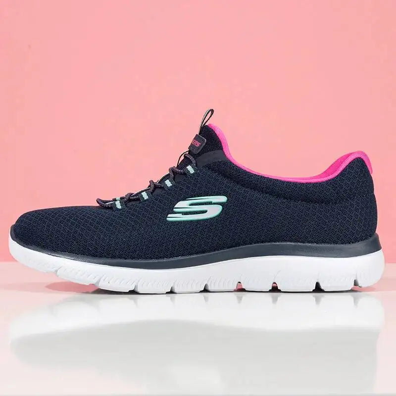 Skechers  2026 Slip On Breathable Mesh Memory Foam Walking Sneakers Lightweight Daily Casual Trainers Multiple Colors 12980-NVHP