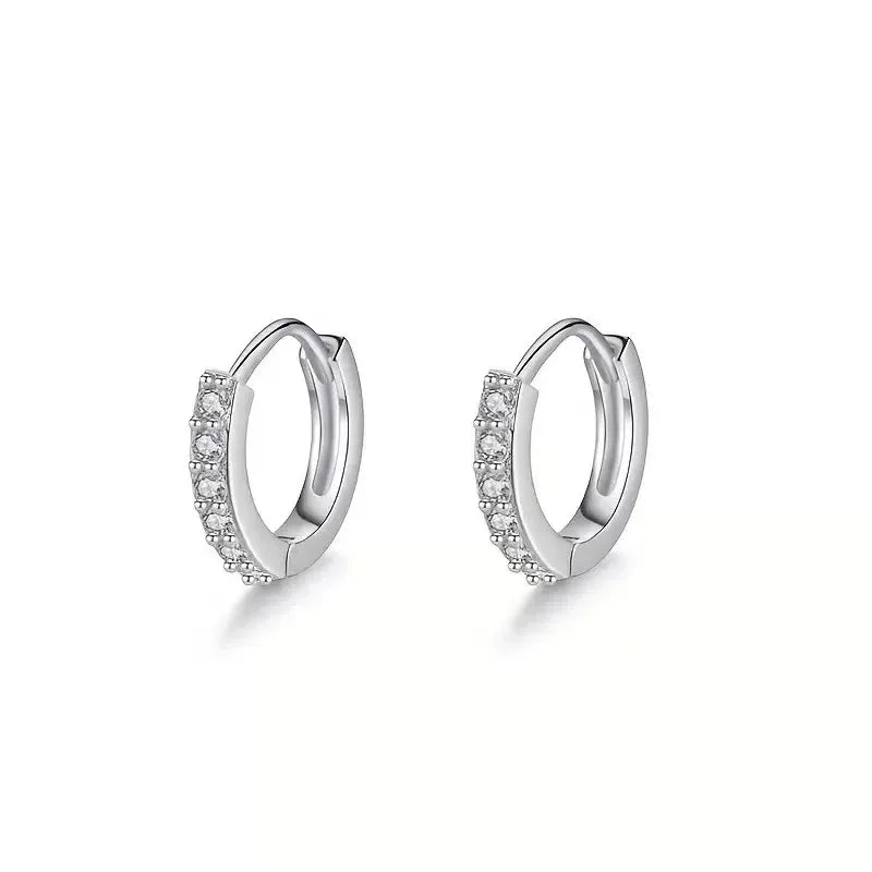2026 Autumn Winter Fast Ship Newest Luxury Romantic Women Jewelry  Plated Rhinestone Crystal Hoop Earrings For Women Wholesale