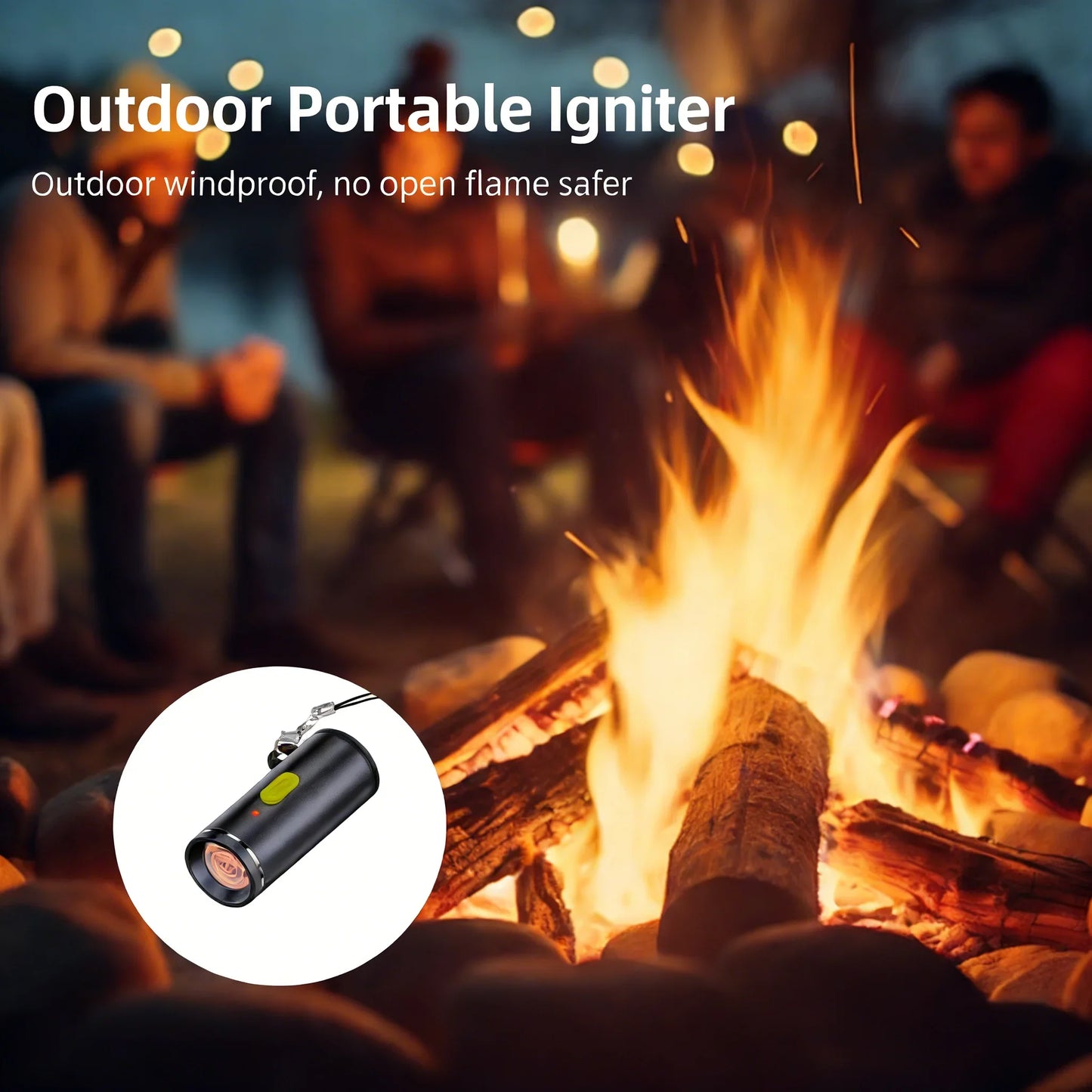Mini USB-C Electric Lighter - Flameless Compact Portable For Air Travel & Outdoor Activities