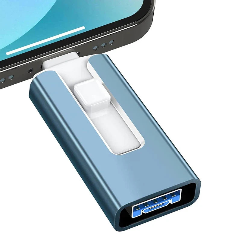 4 In1 OTG Micro USB 3.0  Flash Drive  Dual purpose Android TYPE-C Pen Drive Mobile Micro USB Memory Stick Drive Free For iPhone