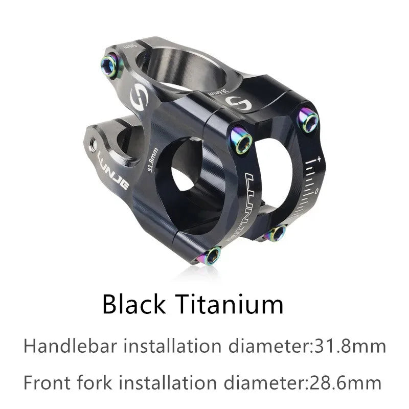 MTB Road Bike Stem CNC Mountain Bicycle Bridge Short Power 31.8mm High Strength Climbing Riser
