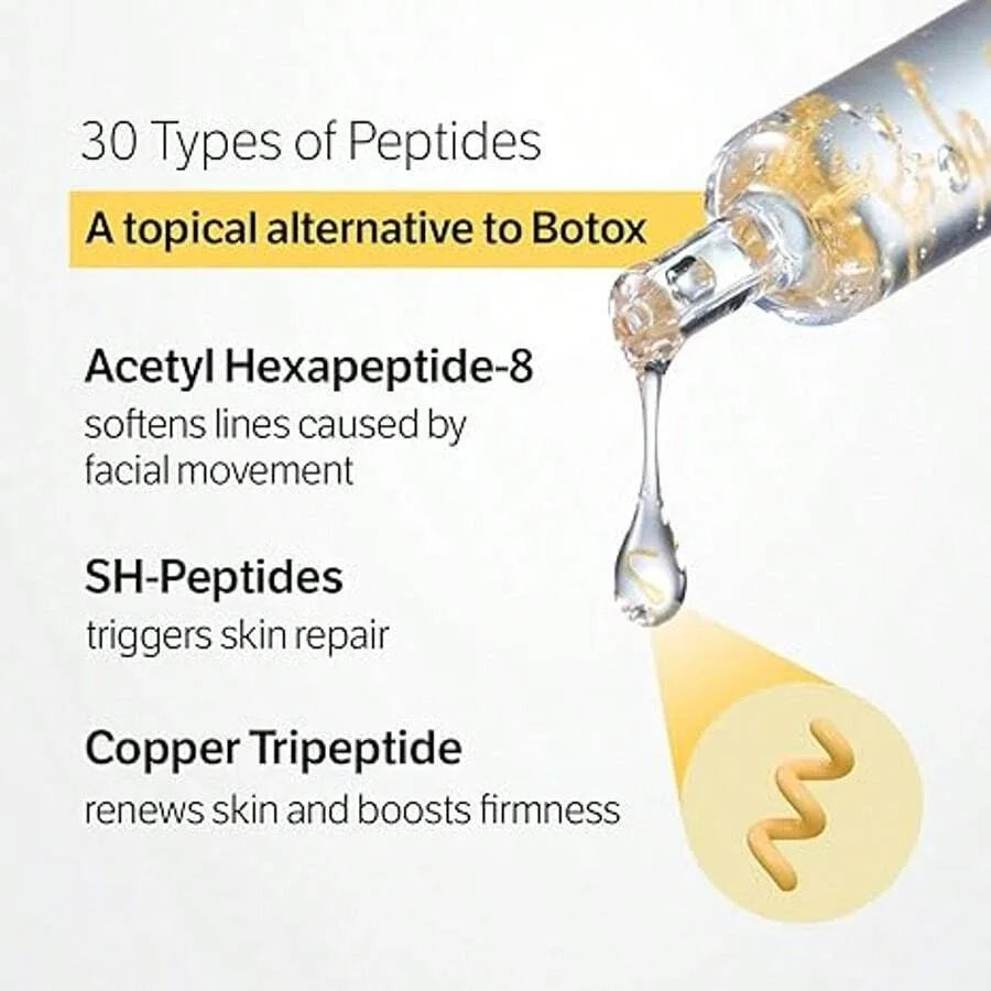 Silk Peptide Ampoule | Anti-Aging Serum with Collagen & 30 Peptide Complex for Intensive Lifting, Skin Tightening & Firming