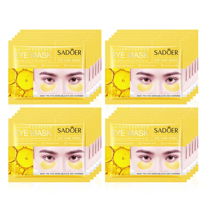 5/10/20 Pairs SADOER Crystal Collagen Eye Mask Anti Dark Circles Removal Eyes Bags Moisturizing Eye Patches for Eyes Skin Care