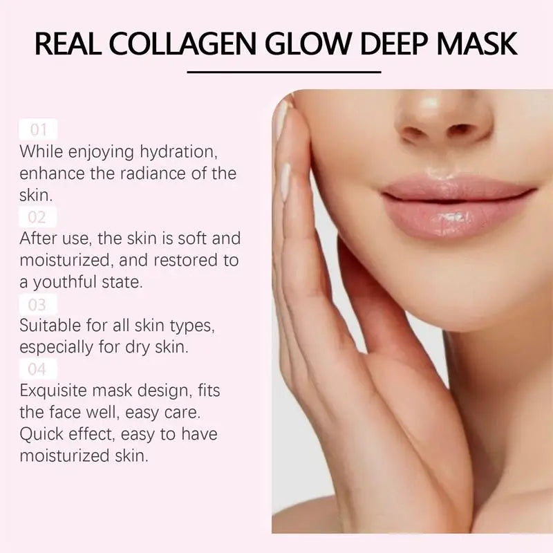 Overnight Collagen Mask Salmon DNA PDRN Face Mask For Glass Glow Skin Elasticity Hydrating Firming Smooth korean Skincare