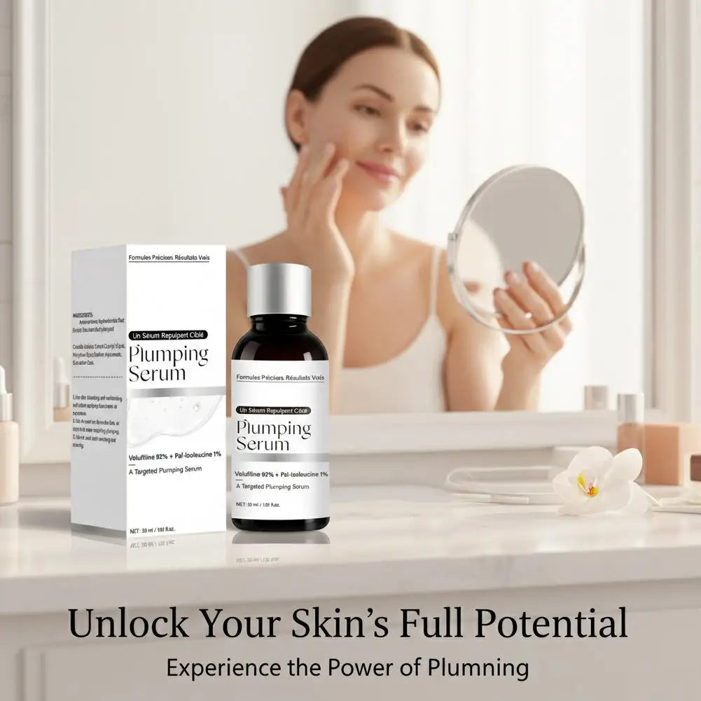 Volufiline 92% + Pal-Isoleucine 1% Plumping Serum with Niacinamide Plumping Anhydrous Skin Radiance Boosting Facial Serum 30ml