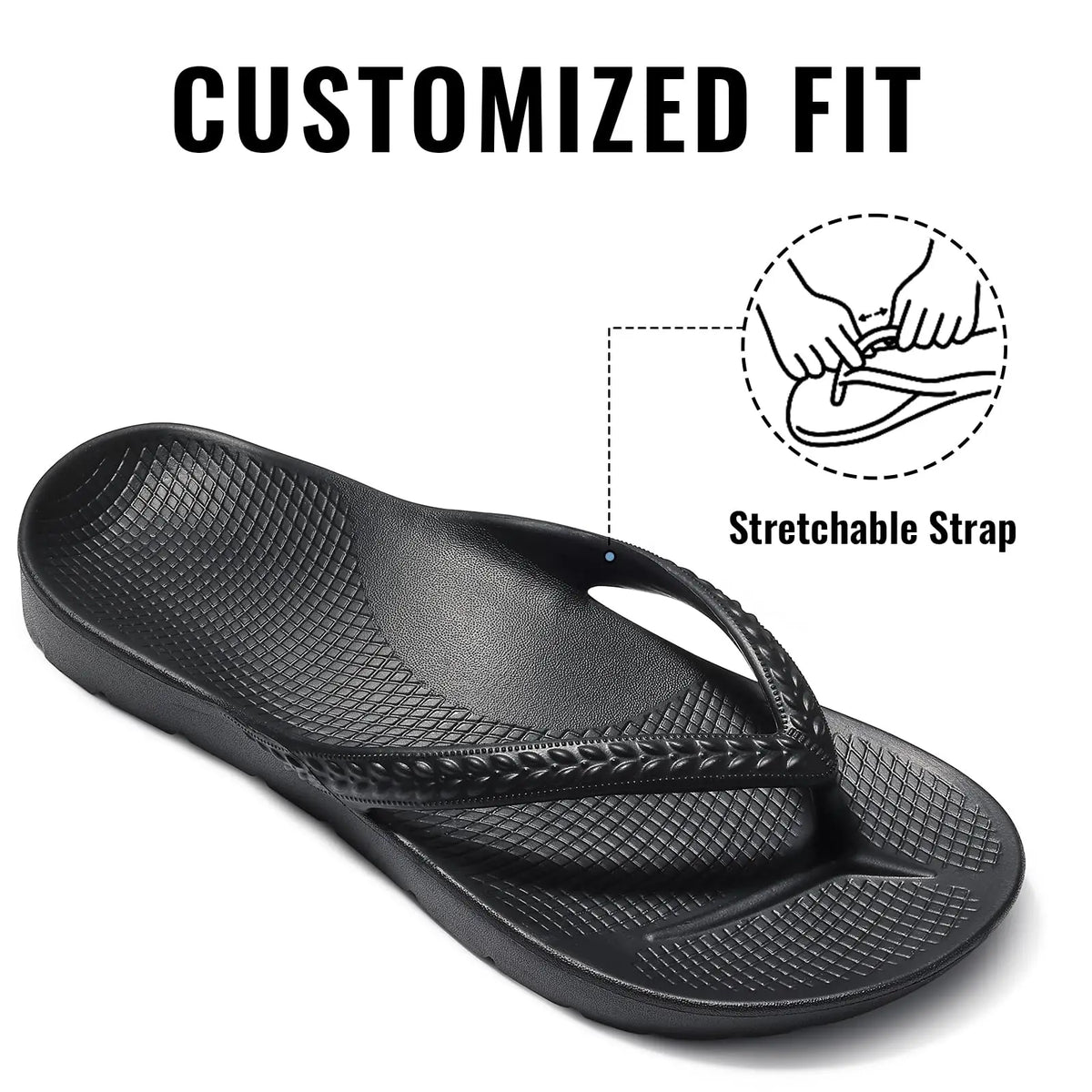 CRACOMIN New Women's Flip Flops Orthopedic Slippers With Arch Support Unisex House Sandals Summer Outdoor Non-slip Beach Slides