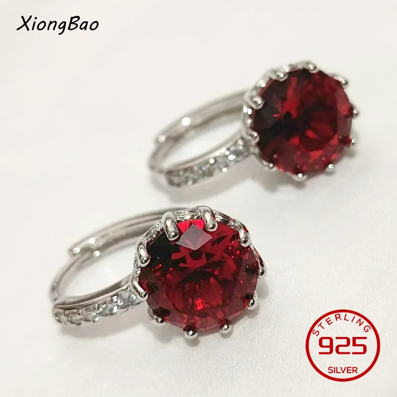 925 Sterling Silver Earrings New Women Elegant Temperament Sterling Anniversary Gift Fashion Jewelry Accessories Geometric Ears