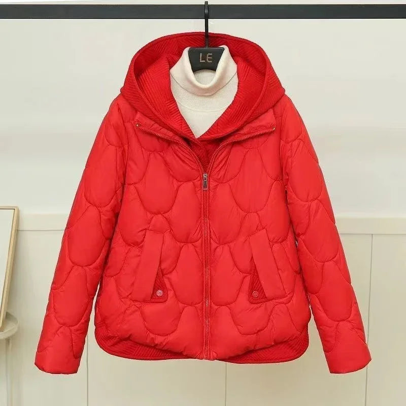 2025 Fashion Coats Korean Style Loose Cropped Coat Women Jacket Women Parkas Warm Puffer Jackets Casual Coat New Winter Clothes