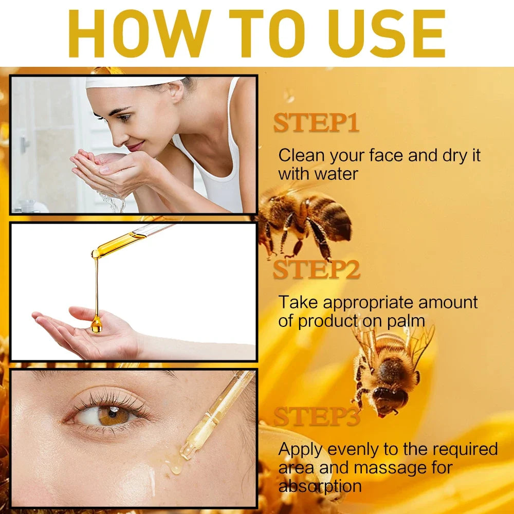 SUYARUN Bee Venom Collagen Anti-Aging Face Serum | Firming Lifting Moisturizer | Wrinkle Reduction | 24H Hydration.